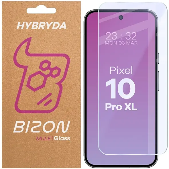 Elastyczne szkło hybrydowe Bizon Glass Mule do Google Pixel 10 Pro XL
