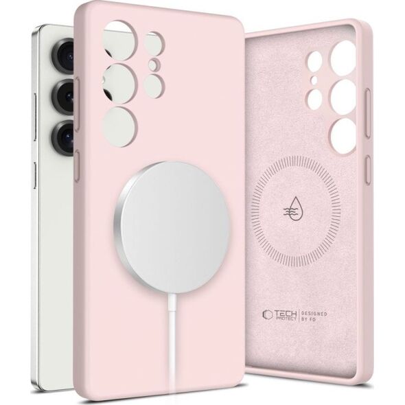 TECH-PROTECT LIQUID SILICONE MAGSAFE GALAXY S25 ULTRA PINK PEARL