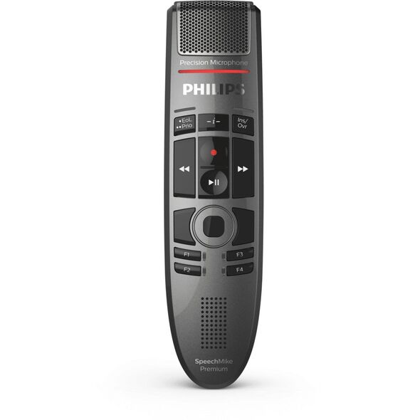 Philips SpeechMike Premium Touch, -37 dB, 200 - 12000 Hz, Κατευθυντικό, Ενσύρματο, USB, Μαύρο