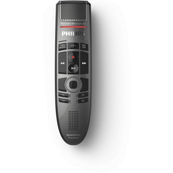 Philips SpeechMike Premium Touch, -37 dB, 200 - 12000 Hz, Κατευθυντικό, Ενσύρματο, USB, Μαύρο