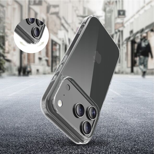 Etui Tech-Protect Flexair Hybrid do Apple iPhone 17 Pro Clear