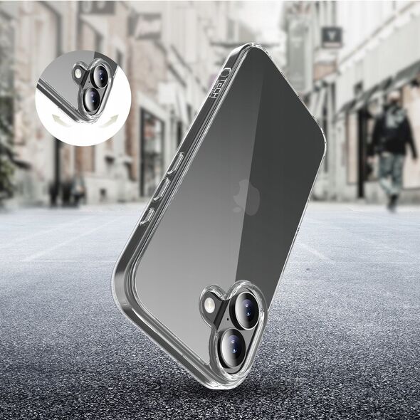 Etui Tech-Protect Flexair Hybrid do Apple iPhone 17 Clear