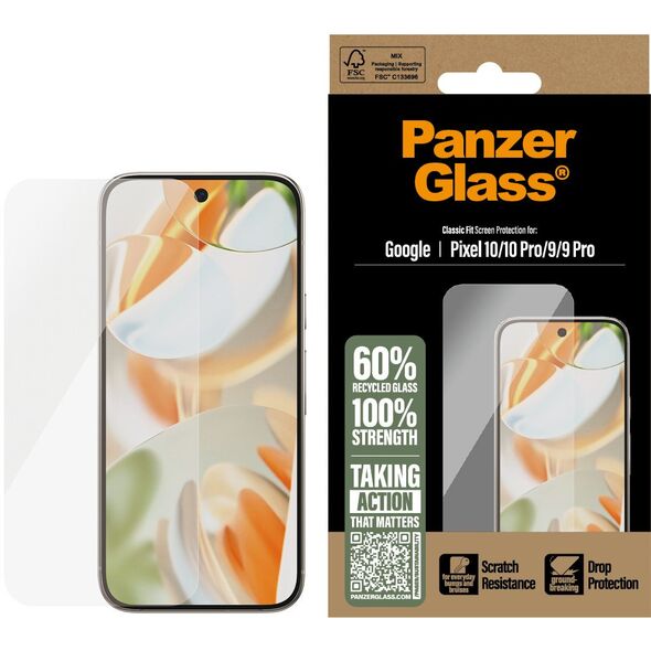 PanzerGlass Schutzglas Google Pixel 10/ 10 Pro/ 9/ 9 Pro CF