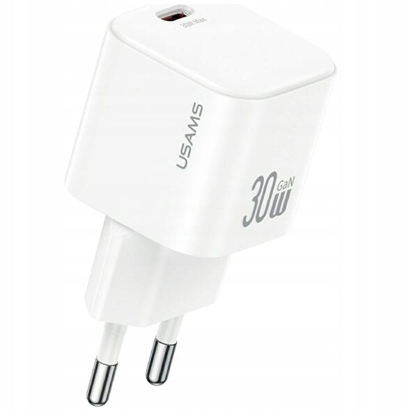 Ładowarka sieciowa USAMS JO Series CC262 30W USB-C + kabel USB-C/USB-C 1m biały