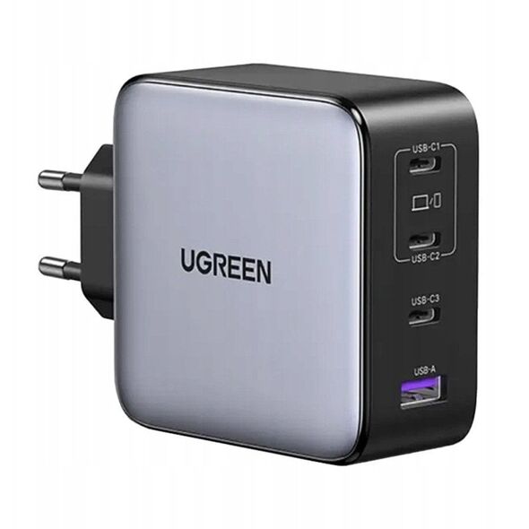 Ładowarka sieciowa UGREEN GaN 200W USB-A, 3xUSB-C (szara)