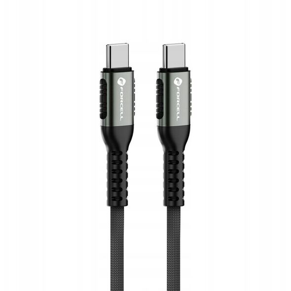 Kabel USB C do USB C Forcell F-Energy QC4.0 PD 5A 100W Cafule 0,5 m C260 czarny