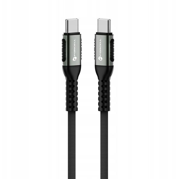 Kabel USB C do USB C Forcell F-Energy QC4.0 PD 5A 100W Cafule 0,5 m C260 czarny