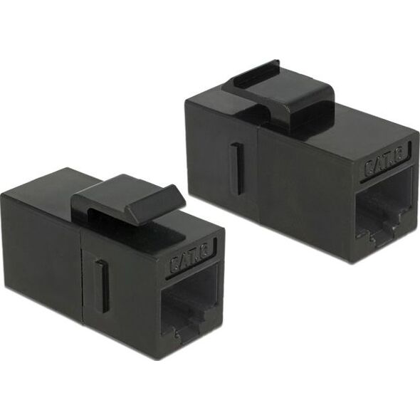 Delock Delock Moduł Keystone z gniazdem RJ45 > gniazdo RJ45 Cat.6 UTP, czarny
