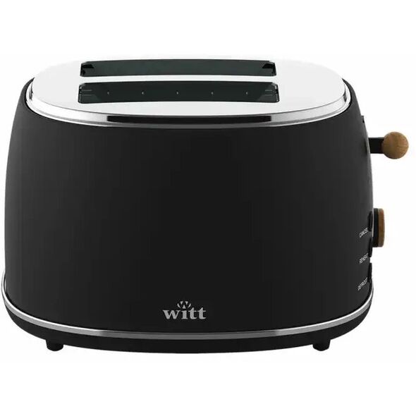 Witt Premium Wood toaster, black