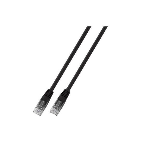 EFB Elektronik 10m Cat6 Patch kabel sieciowy Czarny U/UTP (UTP)