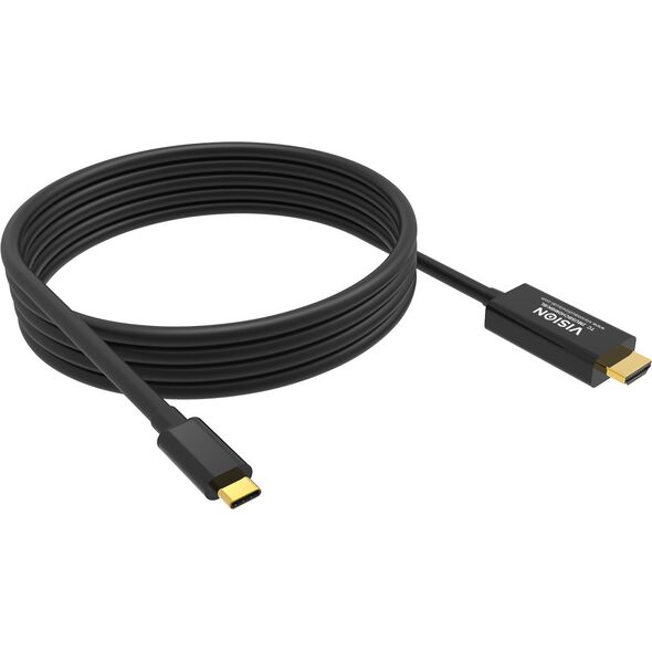 8K bei 60 Hz - USB-C 3.1 (m) zu HDMI (m) - Aussendurchmesser 4,5 mm - 48 Gbps - 32 AWG - 2 m - schwarz