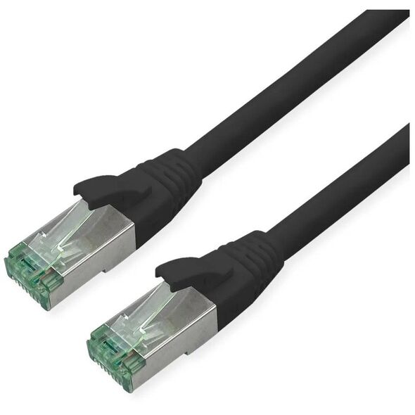 ROLINE RM S/FTP (PiMF) Patch Cord Cat.6A, czarny, 2 m