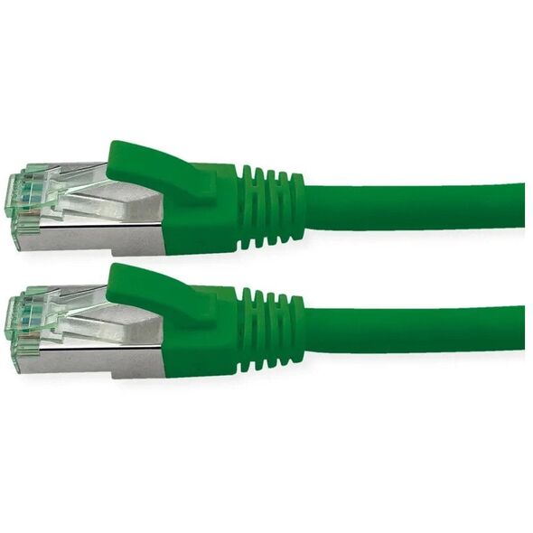 ROLINE RM S/FTP (PiMF) Patch Cord Cat.6A, zielony, 0,5 m
