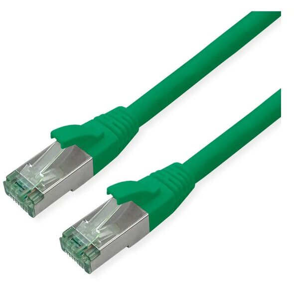ROLINE RM S/FTP (PiMF) Patch Cord Cat.6A, zielony, 0,5 m