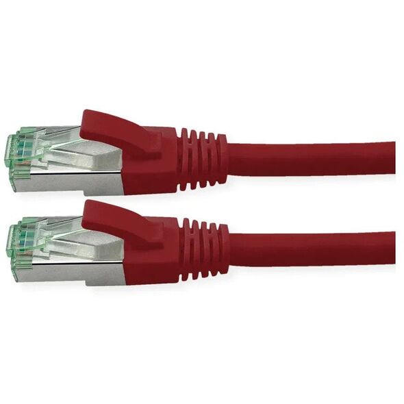 ROLINE RM S/FTP (PiMF) Patch Cord Cat.6A, czerwony, 0,5 m