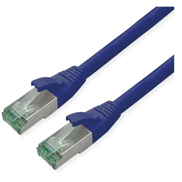 ROLINE RM S/FTP (PiMF) Patch Cord Cat.6A, niebieski, 0,5 m