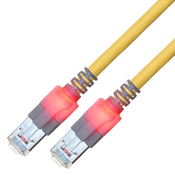 Kabel saCon S/FTP kat. 6 (klasa E), LSOH, żelowy, 5 m