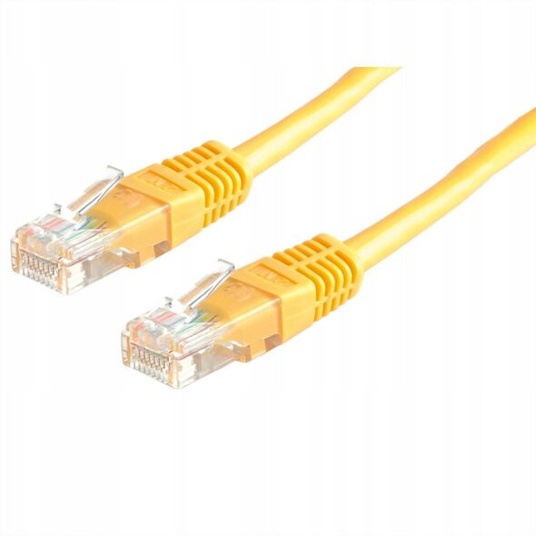Kabel krosowy UTP, kat. 6 (klasa E), żółty, 10 m