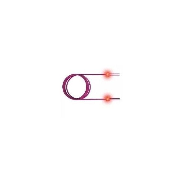 saCon światłowodowy kabel krosowy LED duplex 50/125µm OM3, SC/SC, turkusowy, 10 m