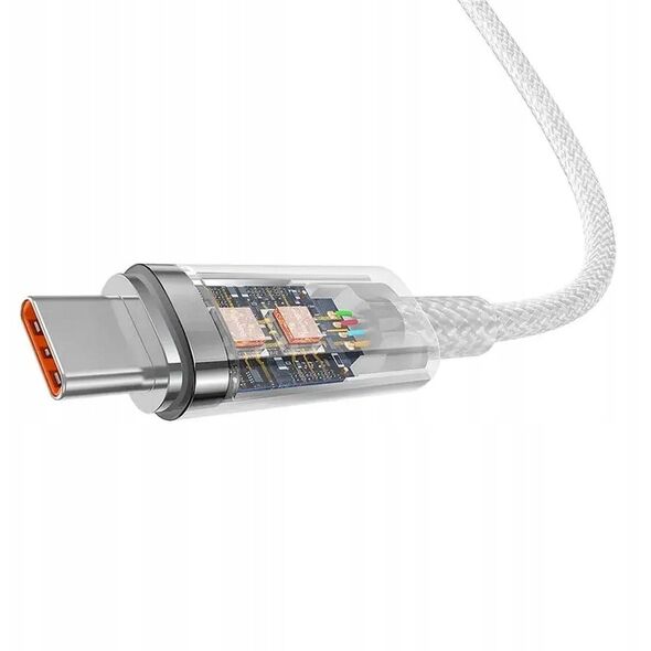 BASEUS kabel Typ C do Typ C Explorer Power Delivery 100W 1m biały P10319703221-00 / CB000043