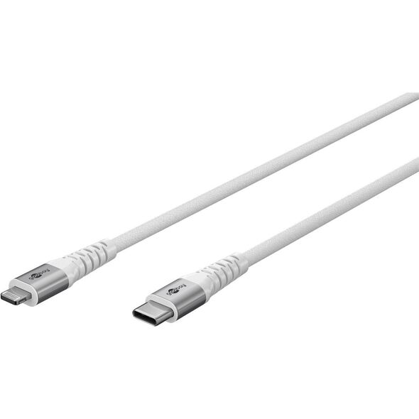 Kabel tekstylny Lightning USB-C™ z metalowymi złączami, 1 m - Długość kabla 1 m