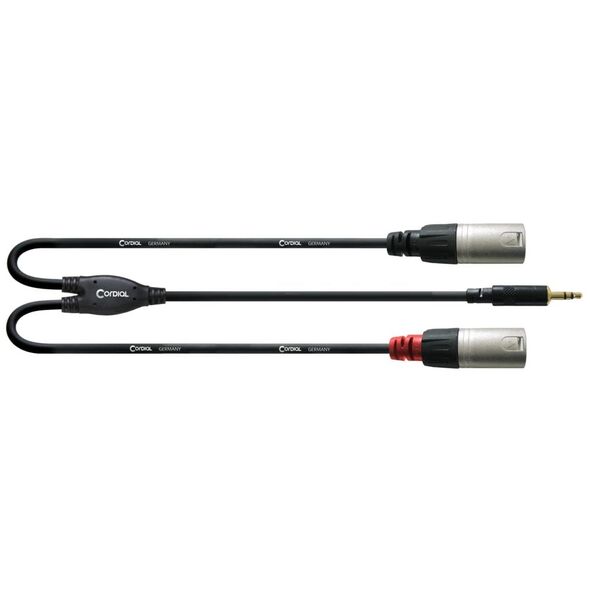 Cordial -Y-cable, 3.5mm - 2 x XLR, 3 m