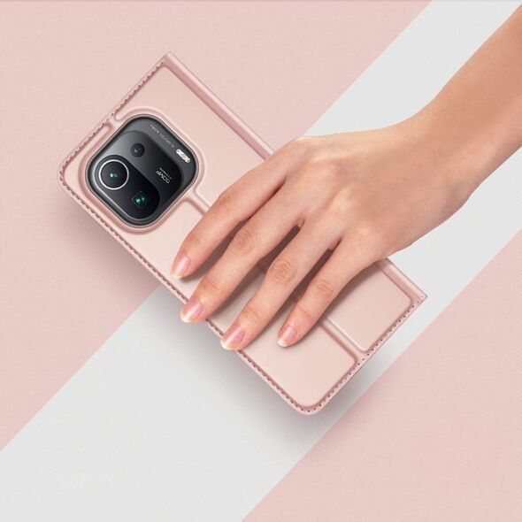 Dux Ducis DUX DUCIS Skin Pro kabura etui pokrowiec z klapką Xiaomi Mi 11 Pro różowy