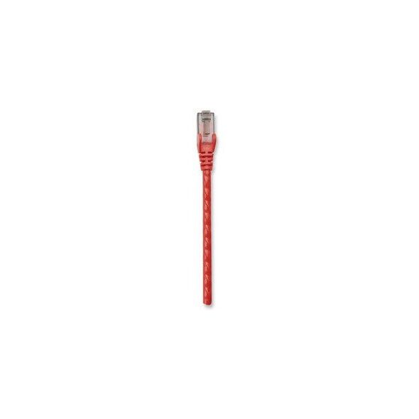 Patchcord Cat6 UTP 0,3m 100% CU czerwony