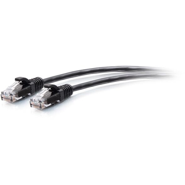 C2G 25ft (7.6m) Cat6a Snagless Unshielded (UTP) Slim Ethernet Network Patch Cable - Black - Patch-Kabel - RJ-45 (M) zu RJ-45 (M) - 7.6 m - 4.8 mm - UTP - CAT 6a - geformt, ohne Haken - Schwarz