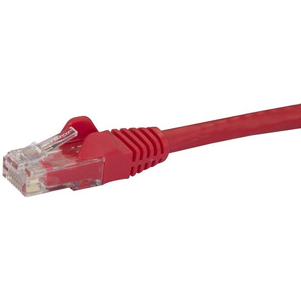 StarTech.com 0,5m Cat6 Snagless RJ45 Ethernet Netzwerkkabel - Rot - 50cm Cat 6 UTP Kabel - Netzwerkkabel - RJ-45 (M) zu RJ-45 (M) - 50 cm - UTP - CAT 6 - geformt, ohne Haken, verseilt - Rot