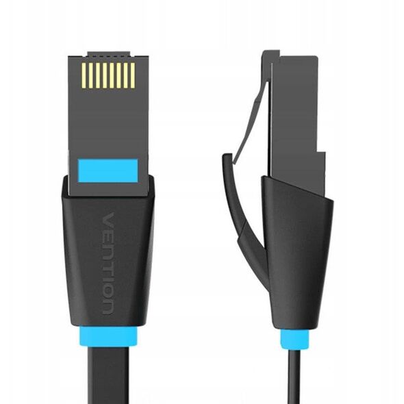 Płaski kabel sieciowy UTP CAT6 Vention IBJBF RJ45 Ethernet 1000Mbps 1m czarny
