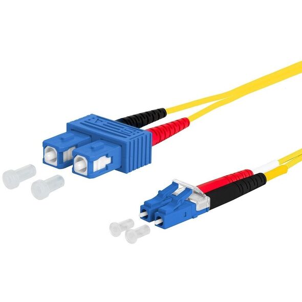 Kabel krosowy METZ CONNECT OpDAT, SC-D/LC-D OS2, 0,5 m