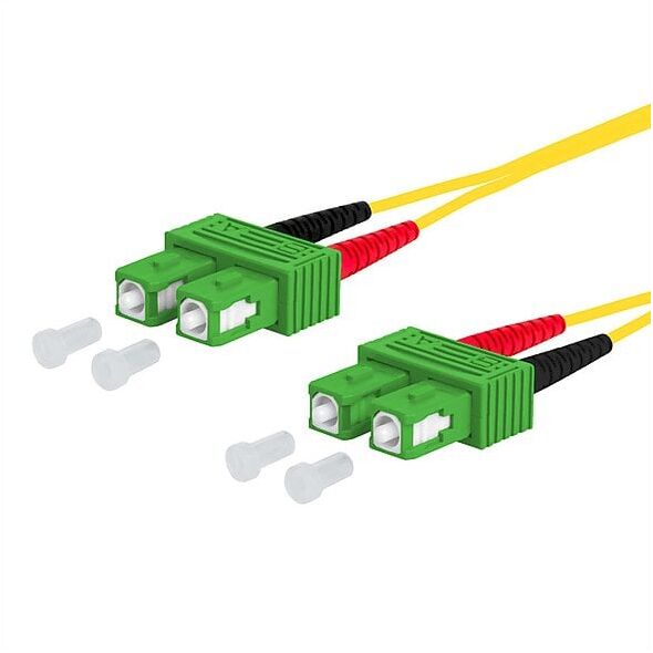Kabel krosowy METZ CONNECT OpDAT, SC-D APC/SC-D APC OS2, 2 m
