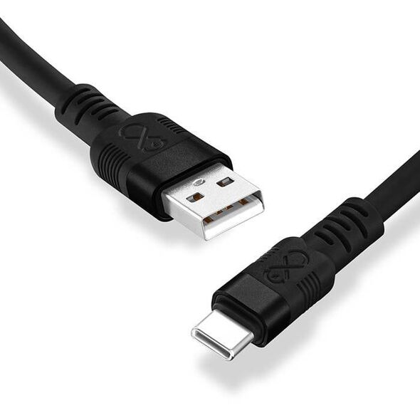 Kabel eXc Whippy Pro USB-A/USB-C 2m czarny - Gwarancja bezpieczeństwa. Proste raty. Bezpłatna wysyłka od 170 zł.