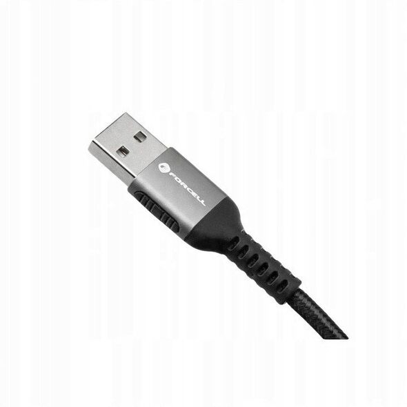 Kabel USB A do USB C Forcell F-Energy QC4.0 3A 66W Cafule 0,25 m C256 czarny