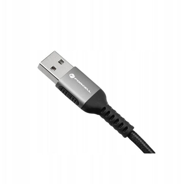 Kabel USB A do USB C Forcell F-Energy QC4.0 3A 66W Cafule 0,5 m C256 czarny
