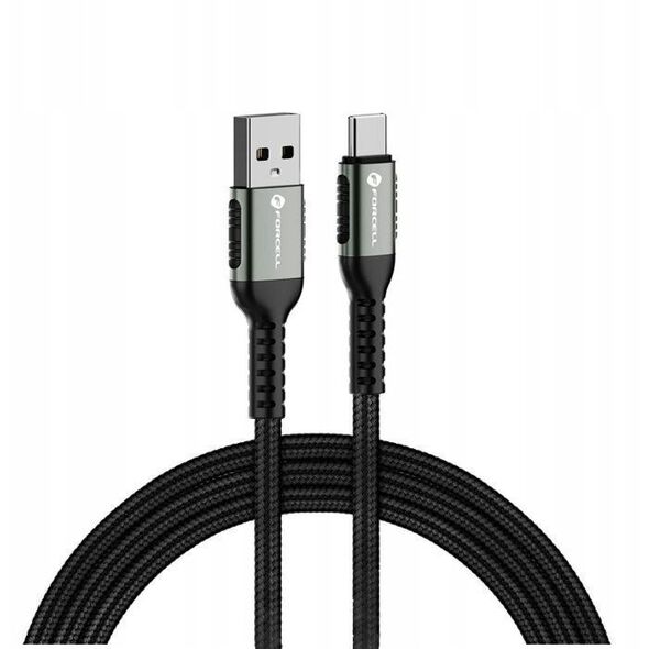 Kabel USB A do USB C Forcell F-Energy QC4.0 3A 66W Cafule 0,5 m C256 czarny