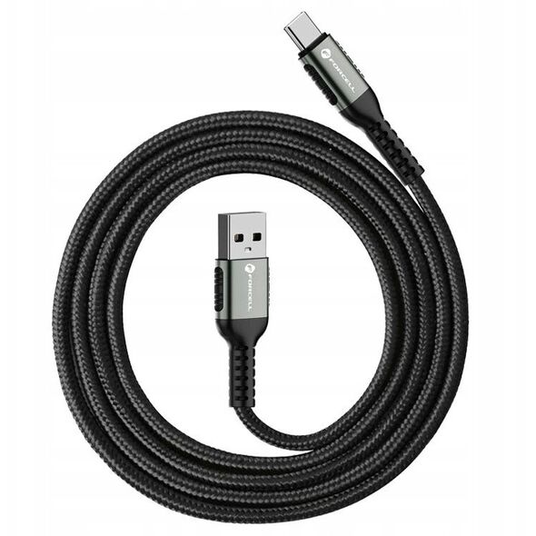 Kabel USB A do USB C Forcell F-Energy QC4.0 3A 66W Cafule 0,5 m C256 czarny