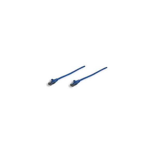 Patchcord Cat6 UTP 0,3m 100% CU niebieski