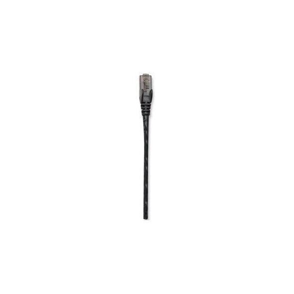 Patchcord Cat6 UTP 0,3m 100% CU czarny
