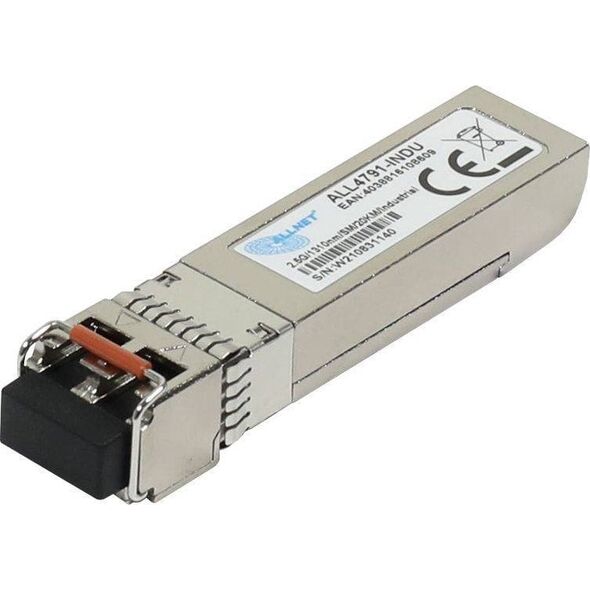 Moduł SFP Allnet ALLNET Switch Modul ALL4791-INDU SFP(Mini-GBIC), 2,5Gbit, Singlemode/LC, Industrial -40/+85 Grad,