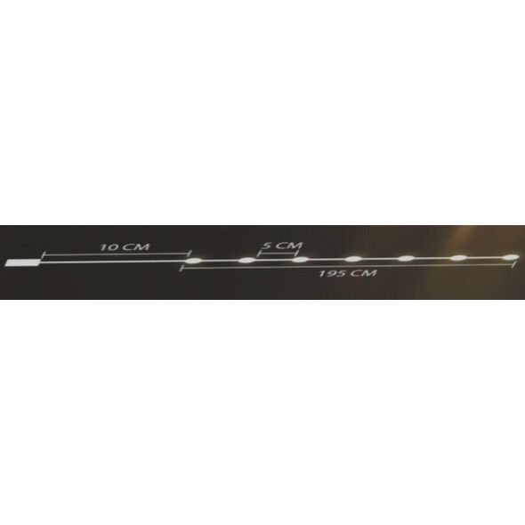 Lampki druciki na baterie girlanda 40 led ciepły biały