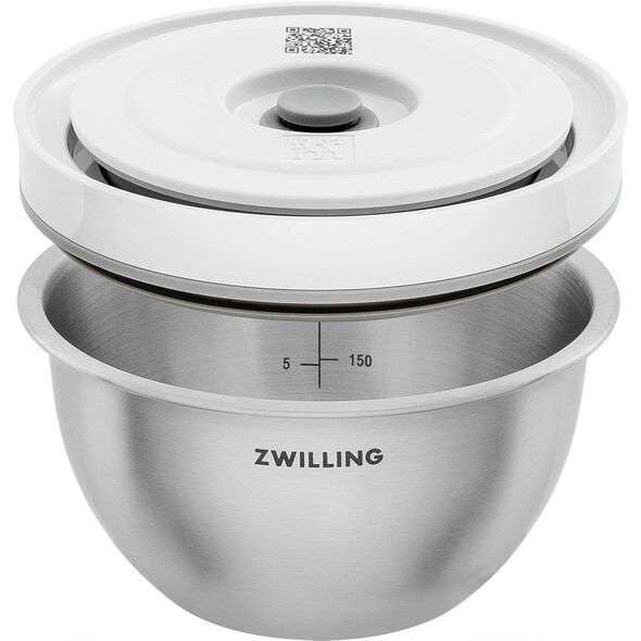 Zestaw 3 stalowych misek próżniowych z pokrywką  Zwilling Fresh &Save Trilogy