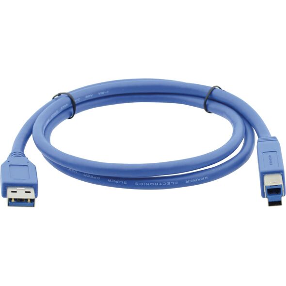 Kabel USB Kramer USB-A - 1.83 m Niebieski (JAB-3720402)