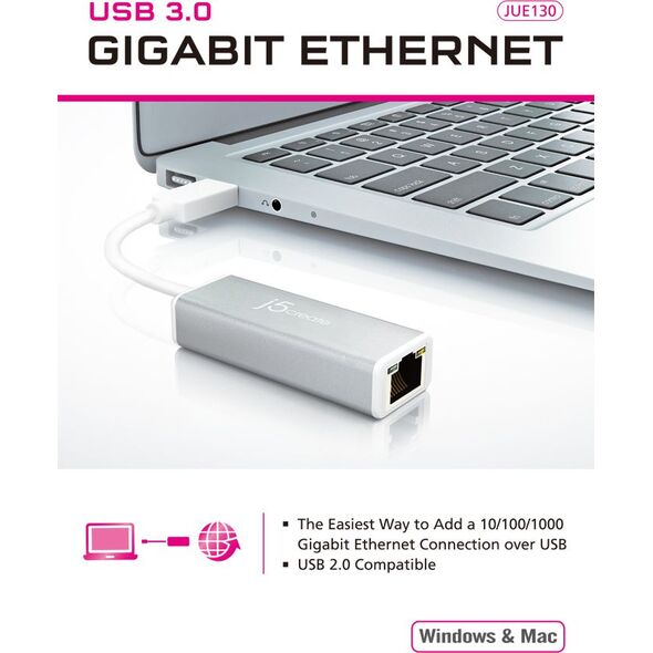 Kabel USB j5create USB-A - Czarny (JUE130)