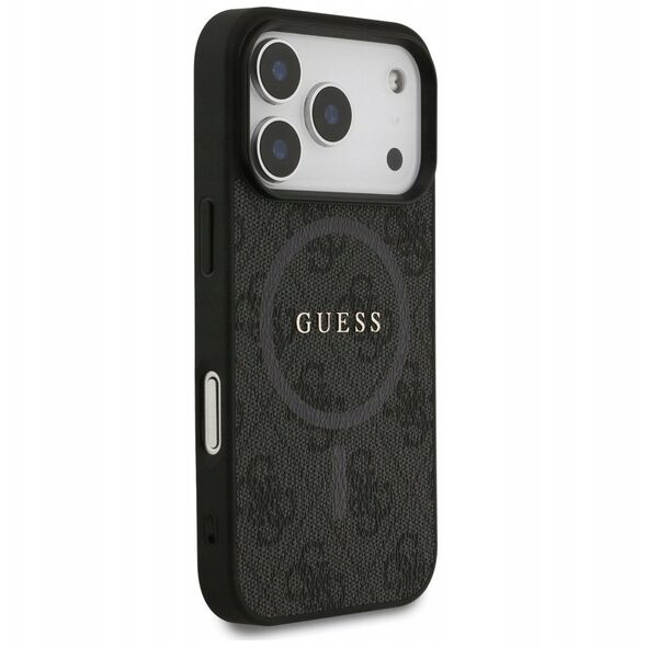 Guess 4G Ring Classic Logo MagSafe case for iPhone 17 Pro black