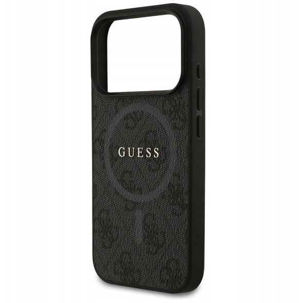 Guess 4G Ring Classic Logo MagSafe case for iPhone 17 Pro black