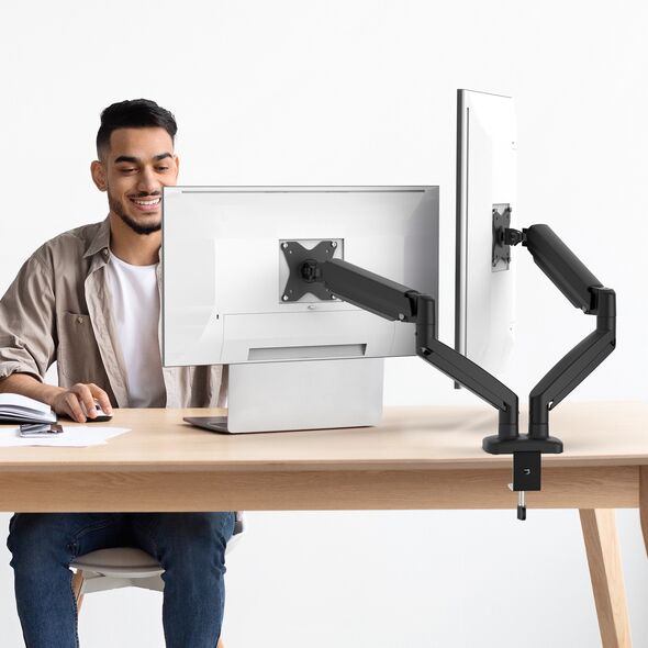 j5create JTSA102-N uchwyt / stojak do monitorów 81,3 cm (32") Biurko Czarny