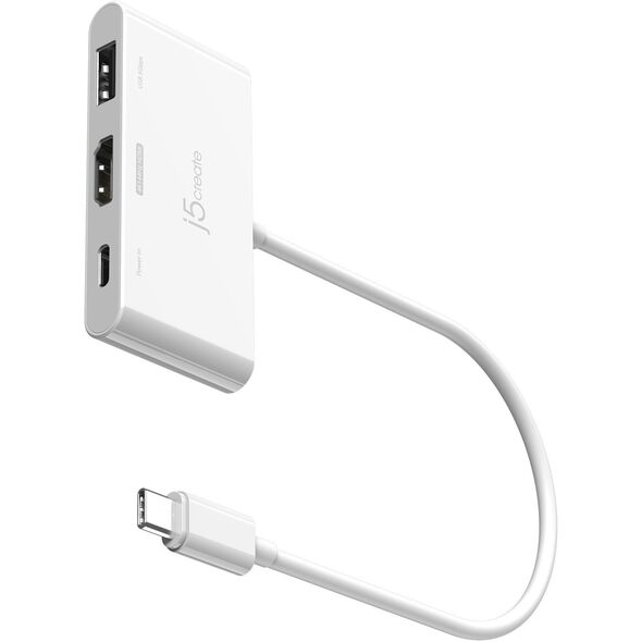 j5create JCA399-N huby i koncentratory USB 3.2 Gen 2 (3.1 Gen 2) Type-C 5000 Mbit/s Biały