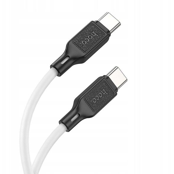 Kabel USB C do USB C Hoco 3A 60W 1 m X90 biały